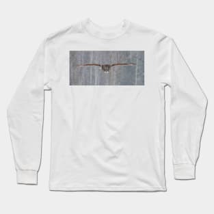 Full speed - Great Grey Owl Long Sleeve T-Shirt